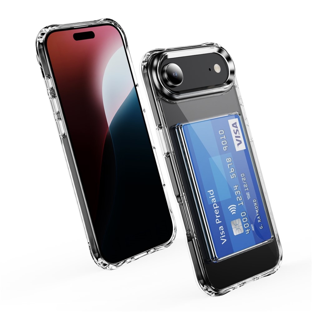 Hybrid-Hülle mit Kartenhalter iPhone 17 Air Transparent