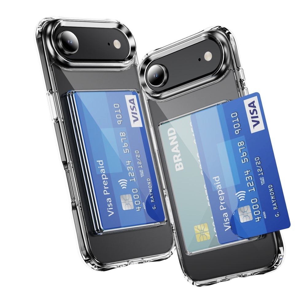 Hybrid-Hülle mit Kartenhalter iPhone 17 Air Transparent
