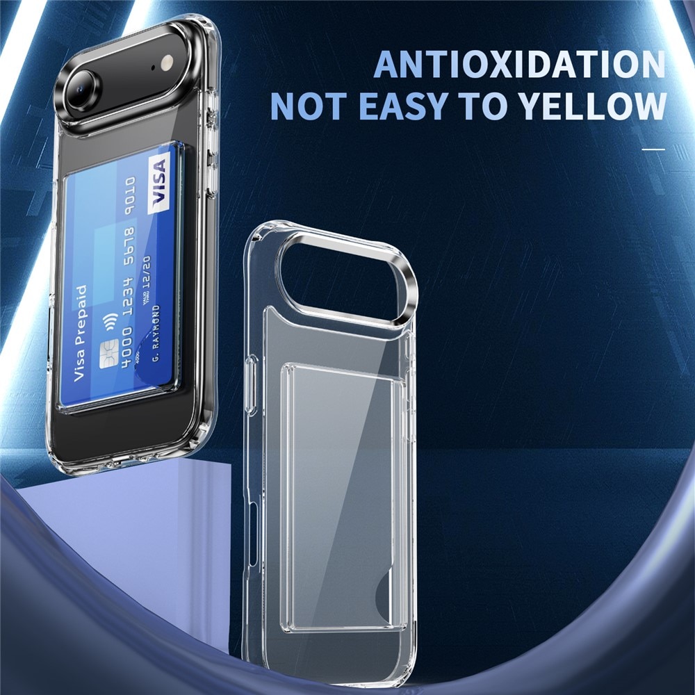 Hybrid-Hülle mit Kartenhalter iPhone 17 Air Transparent