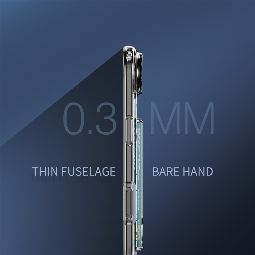 Hybrid-Hülle mit Kartenhalter iPhone 17 Air Transparent