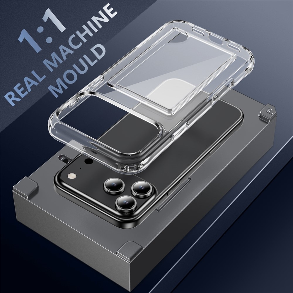 Hybrid-Hülle mit Kartenhalter iPhone 17 Pro Transparent
