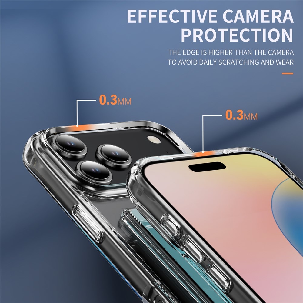 Hybrid-Hülle mit Kartenhalter iPhone 17 Pro Transparent