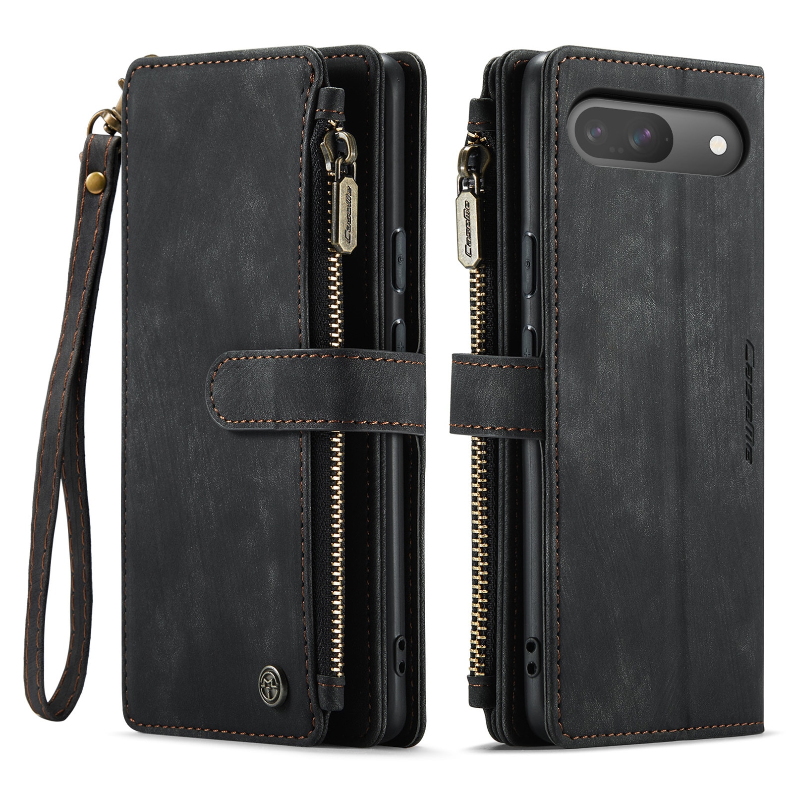Zipper Portemonnaie-Hülle Google Pixel 10 Schwarz