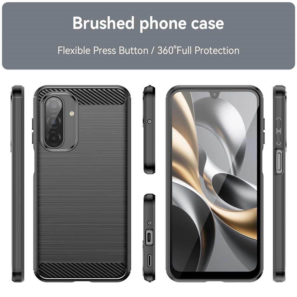 Samsung Galaxy A17 Hülle TPU Brushed Schwarz