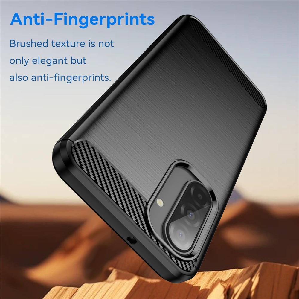 Samsung Galaxy A17 Hülle TPU Brushed Schwarz