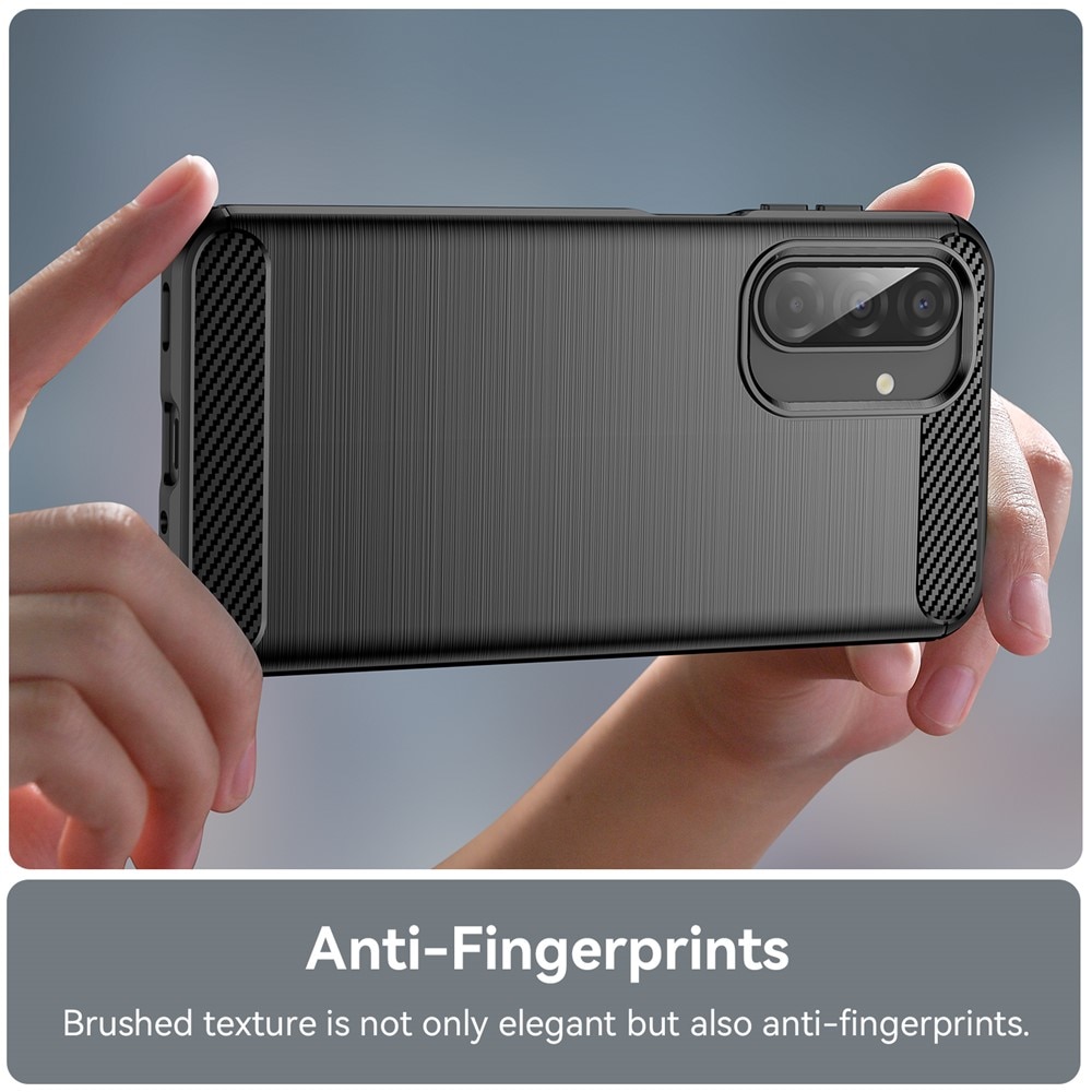 Samsung Galaxy A17 Hülle TPU Brushed Schwarz