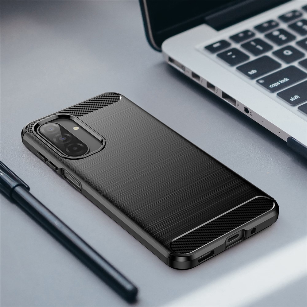 Samsung Galaxy A17 Hülle TPU Brushed Schwarz