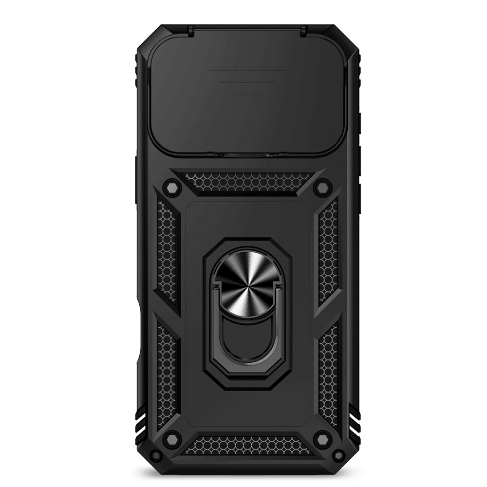 iPhone 17 Pro Max Hybrid-Hülle Ring + Kameraschutz Schwarz