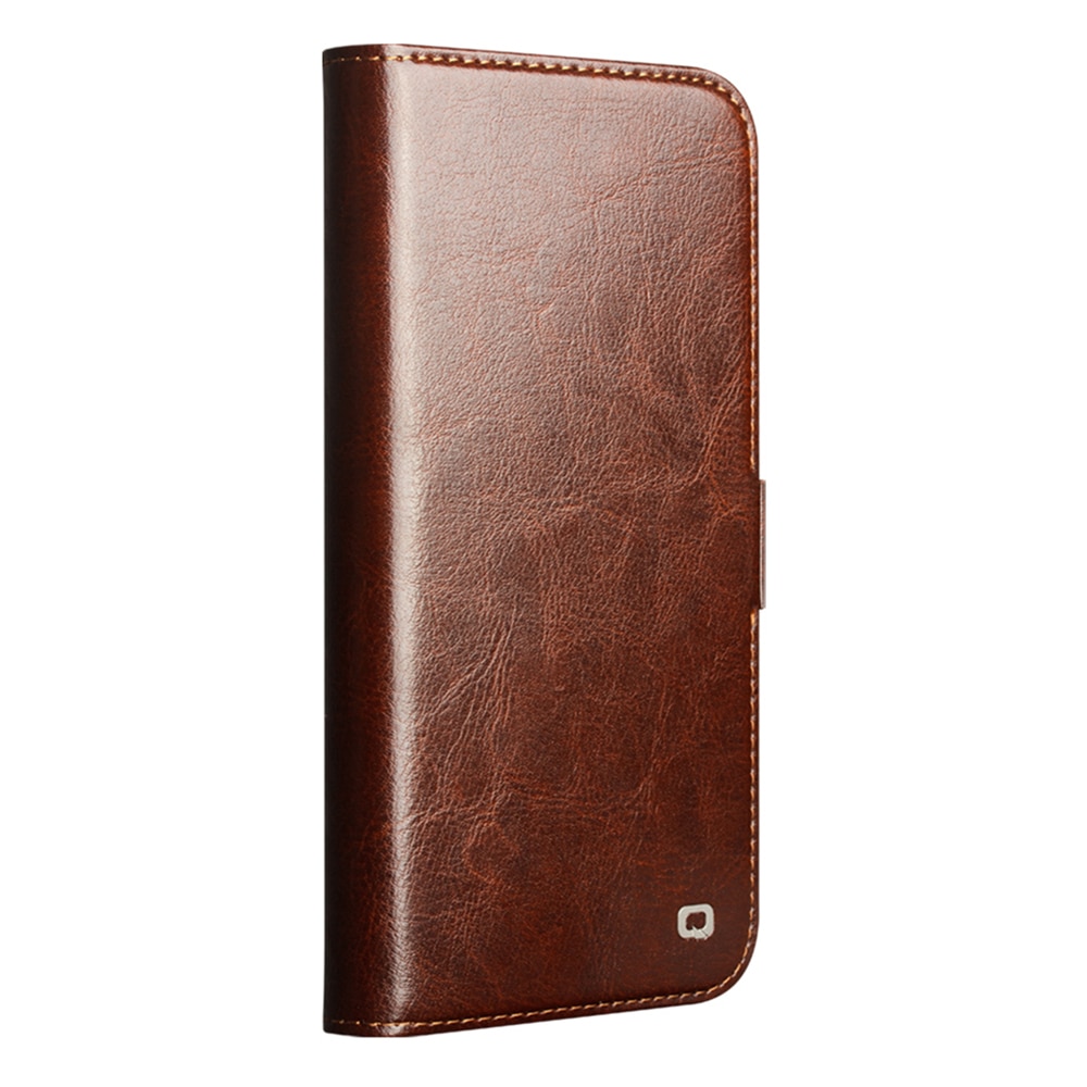 Leather Wallet Case iPhone 17 Pro Max Braun