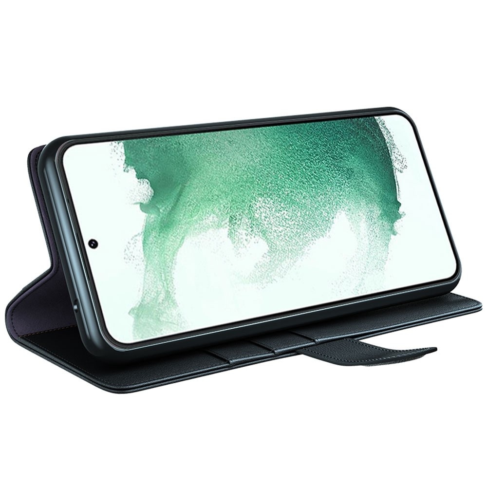 Samsung Galaxy S23 Plus Echtlederhülle, schwarz