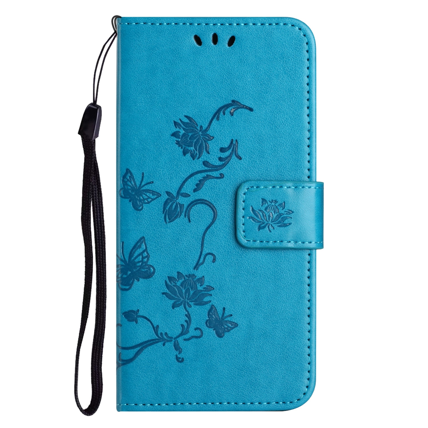 Samsung Galaxy S25 FE Handyhülle mit Schmetterlingsmuster, Blau