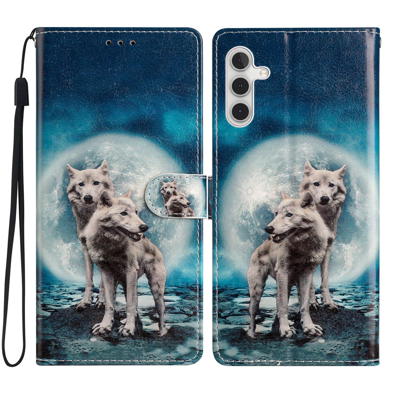 Samsung Galaxy S25 FE Handytasche Wölfe
