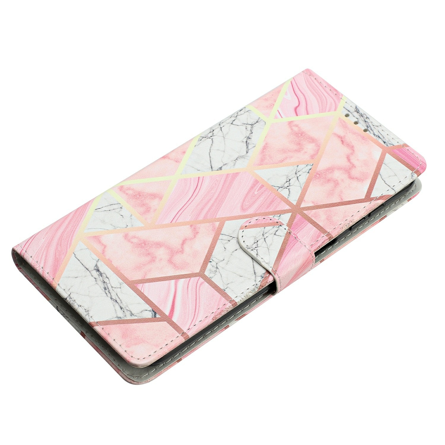 Samsung Galaxy S25 FE Handytasche rosa Marmor