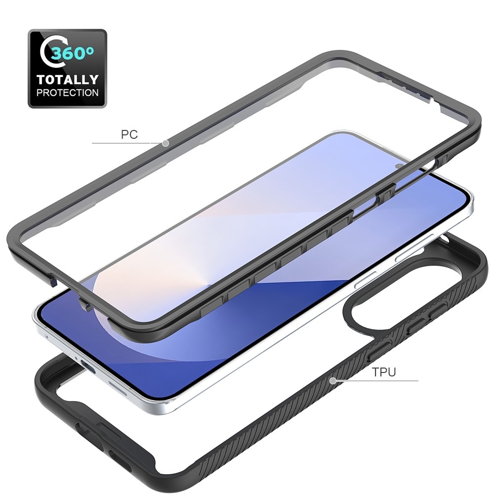 Samsung Galaxy S25 Edge Full Protection Case Schwarz