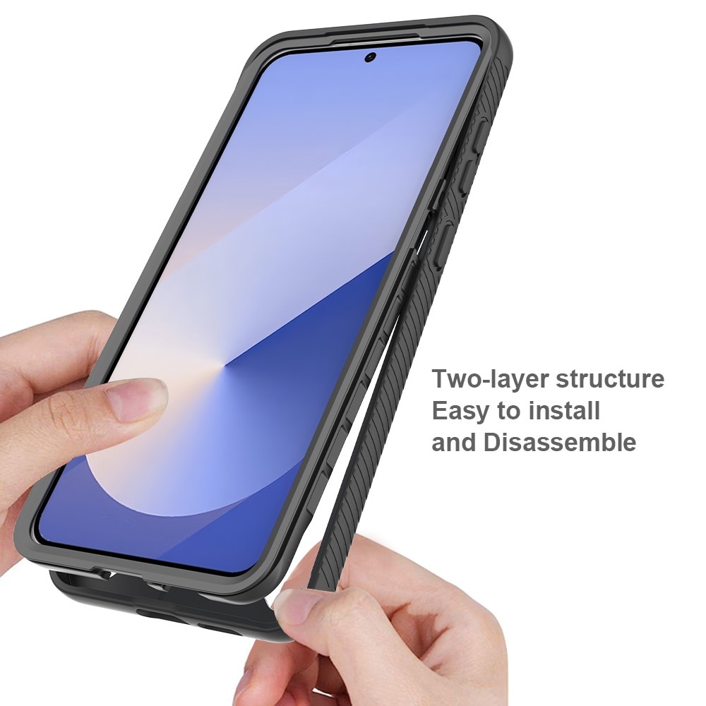 Samsung Galaxy S25 Edge Full Protection Case Schwarz