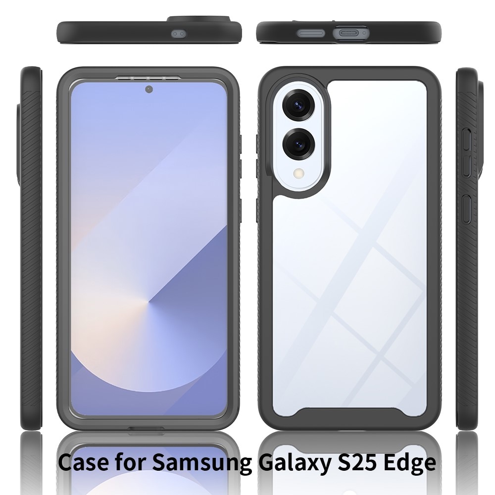 Samsung Galaxy S25 Edge Full Protection Case Schwarz