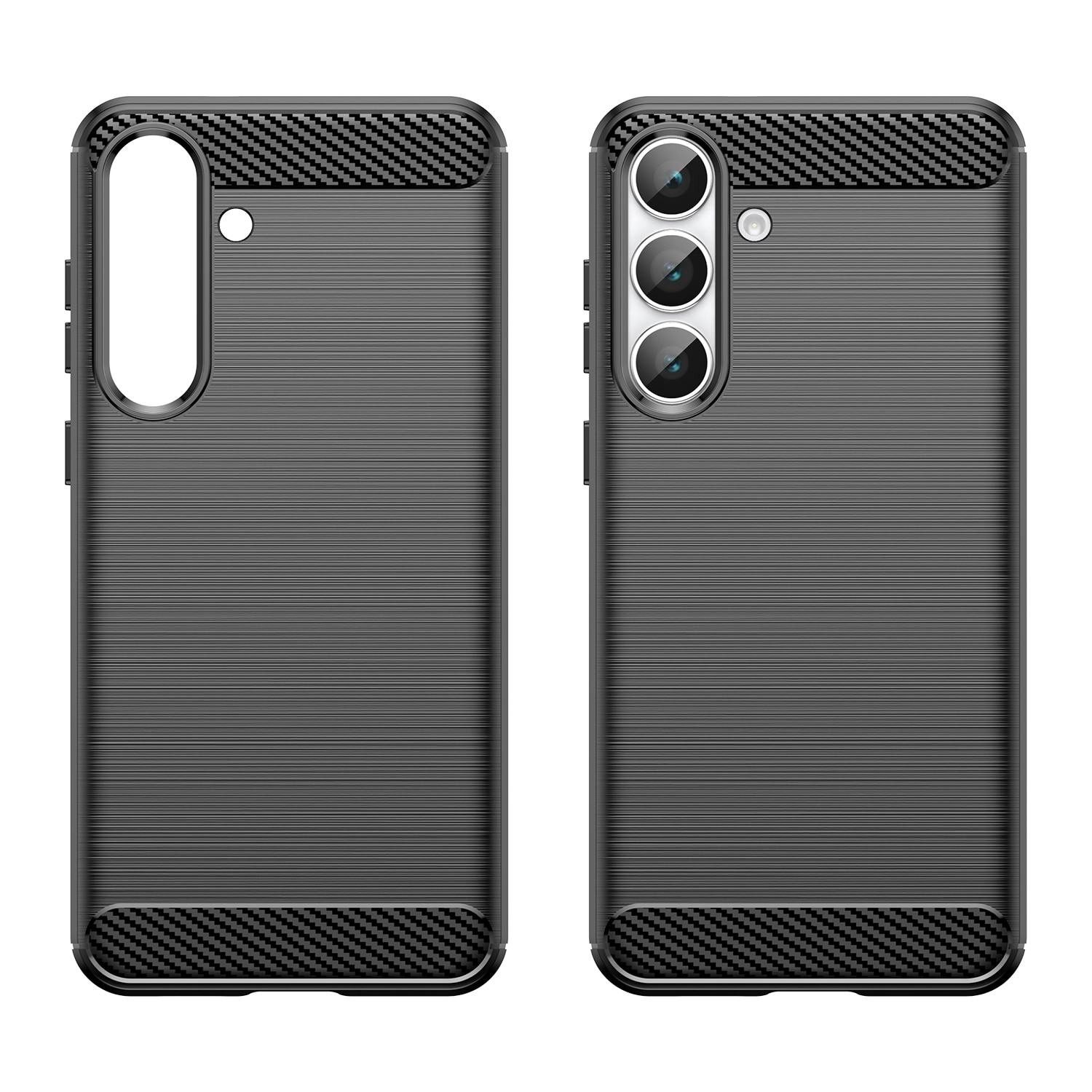 Samsung Galaxy S25 FE Hülle TPU Brushed Schwarz