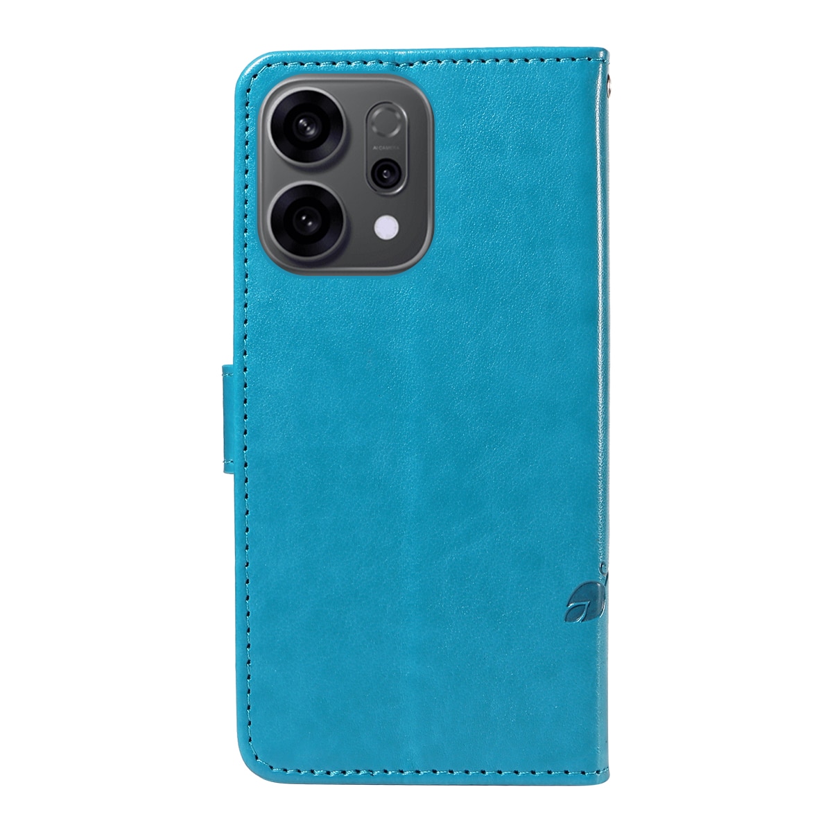Oppo Reno 14 F Handyhülle mit Schmetterlingsmuster, Blau