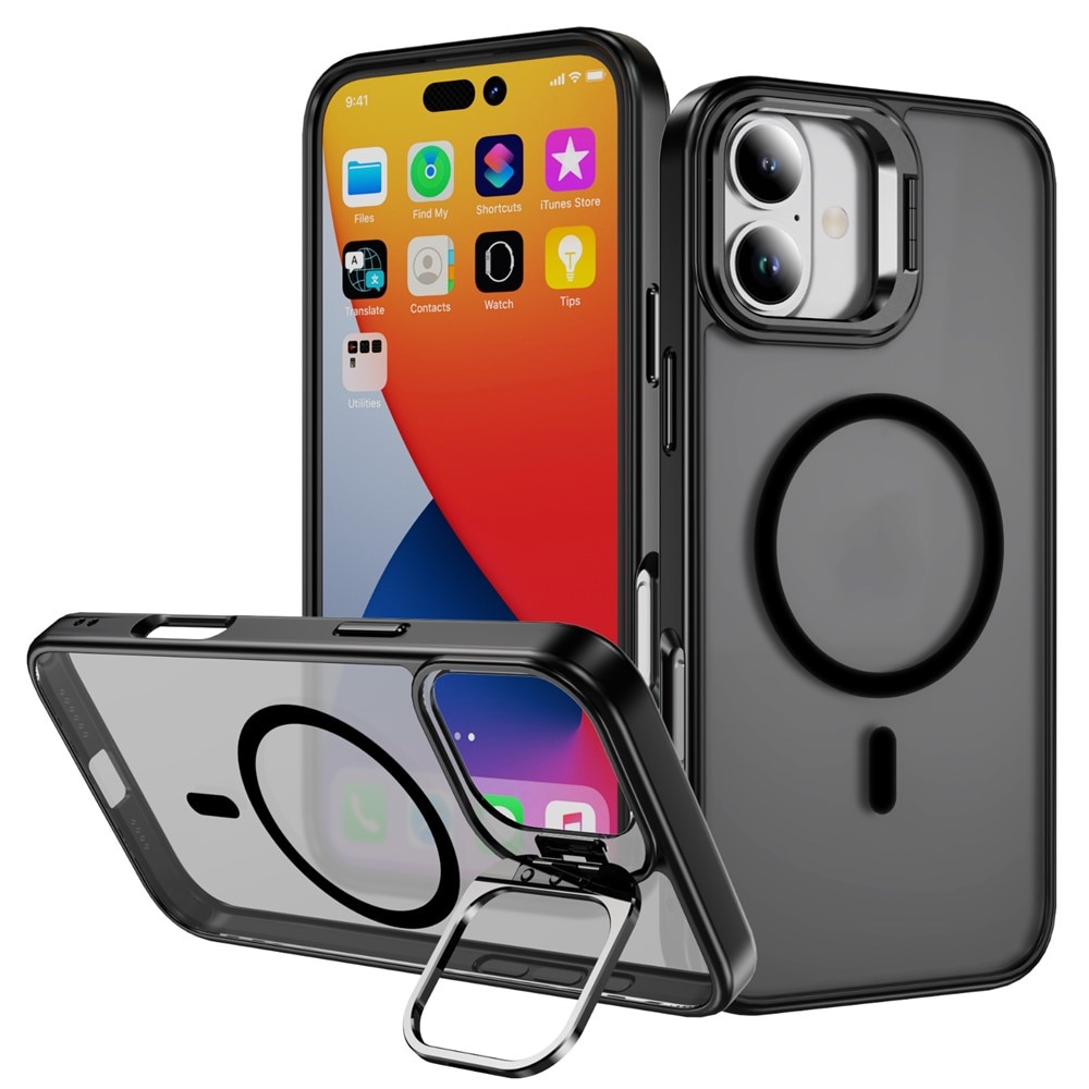 iPhone 17 Hybrid-Hülle Kickstand MagSafe Schwarz