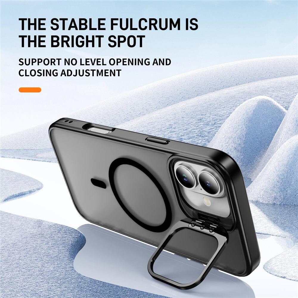 iPhone 17 Hybrid-Hülle Kickstand MagSafe Schwarz