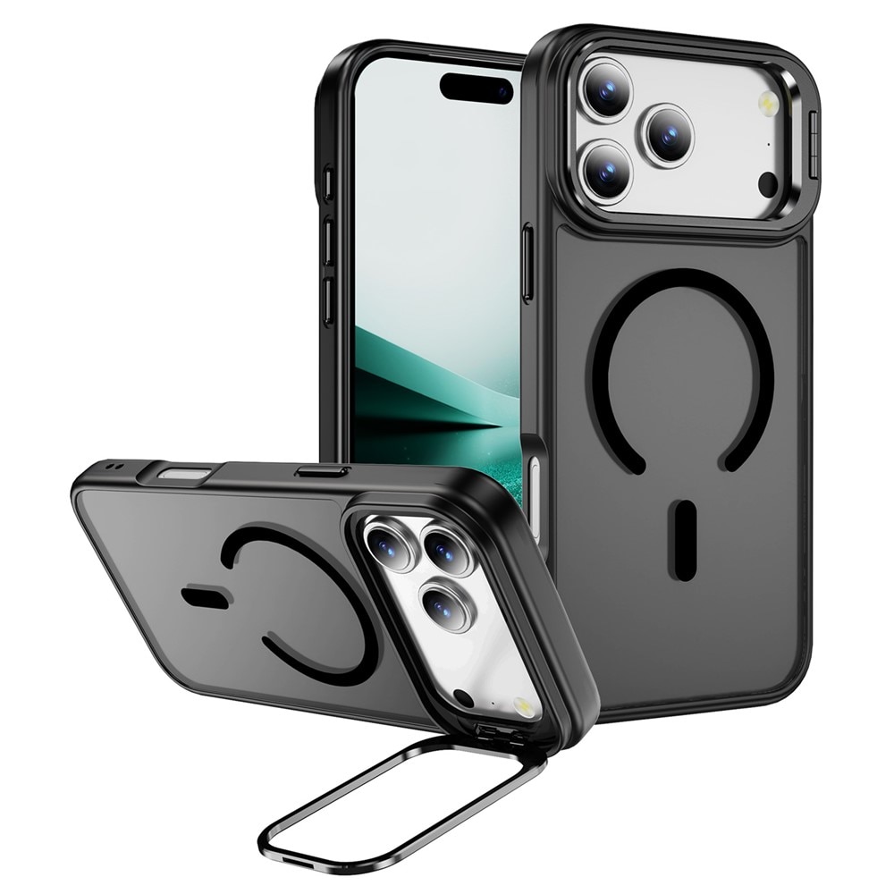 iPhone 17 Pro Max Hybrid-Hülle Kickstand MagSafe Schwarz