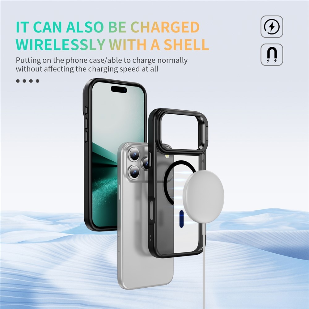 iPhone 17 Pro Max Hybrid-Hülle Kickstand MagSafe Schwarz