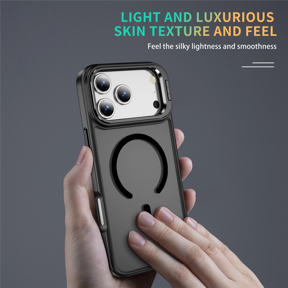 iPhone 17 Pro Max Hybrid-Hülle Kickstand MagSafe Schwarz