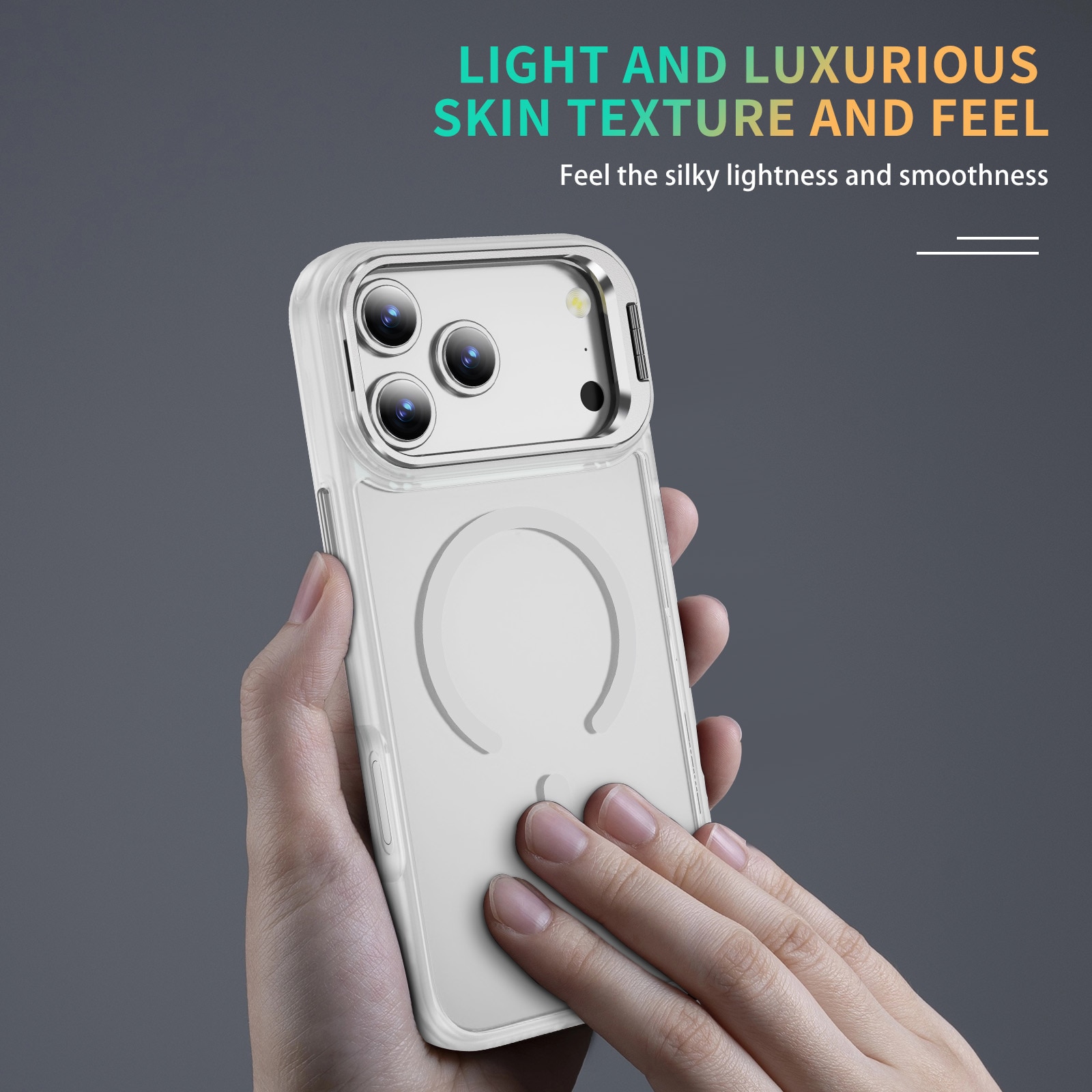iPhone 17 Pro Hybrid-Hülle Kickstand MagSafe Transparent