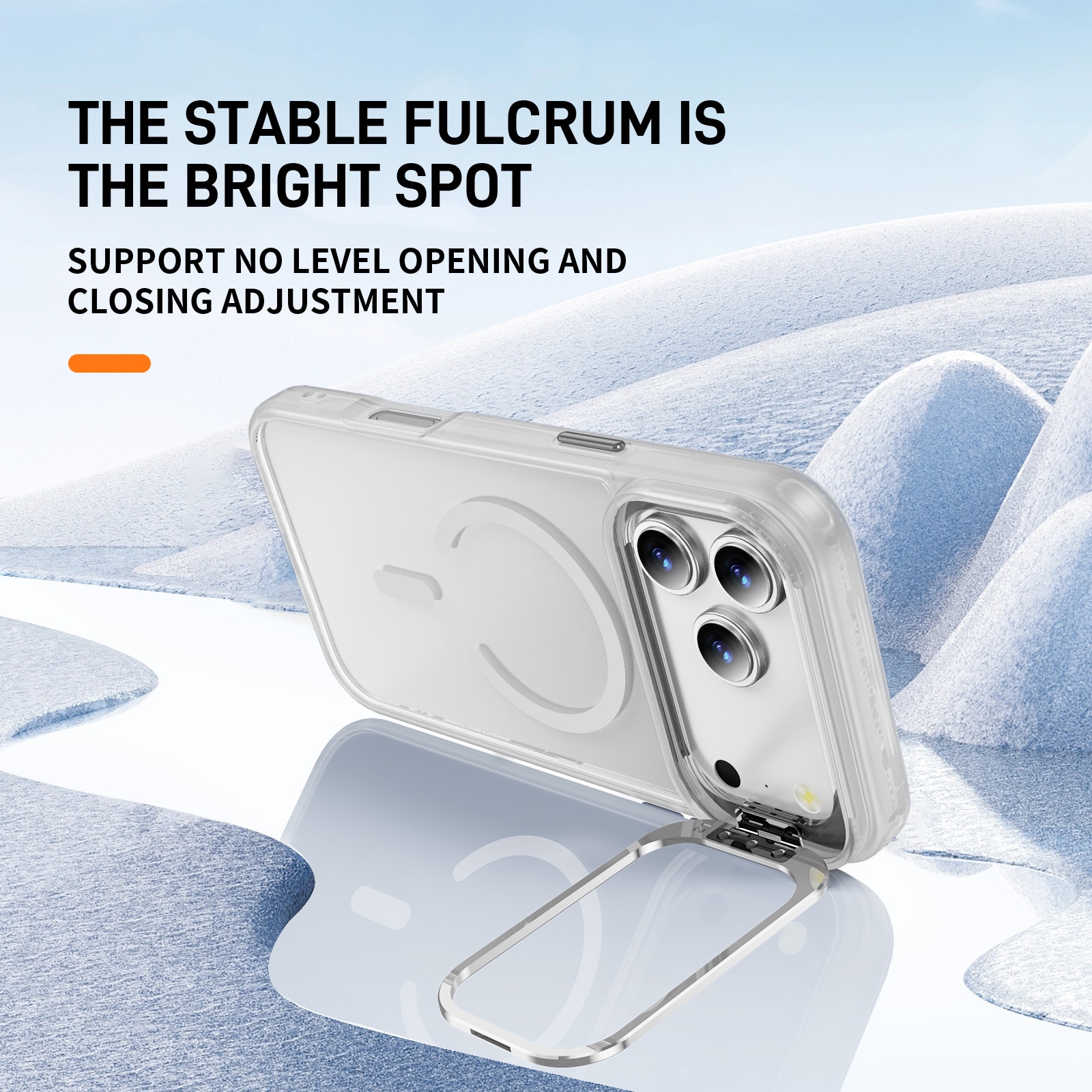 iPhone 17 Pro Hybrid-Hülle Kickstand MagSafe Transparent