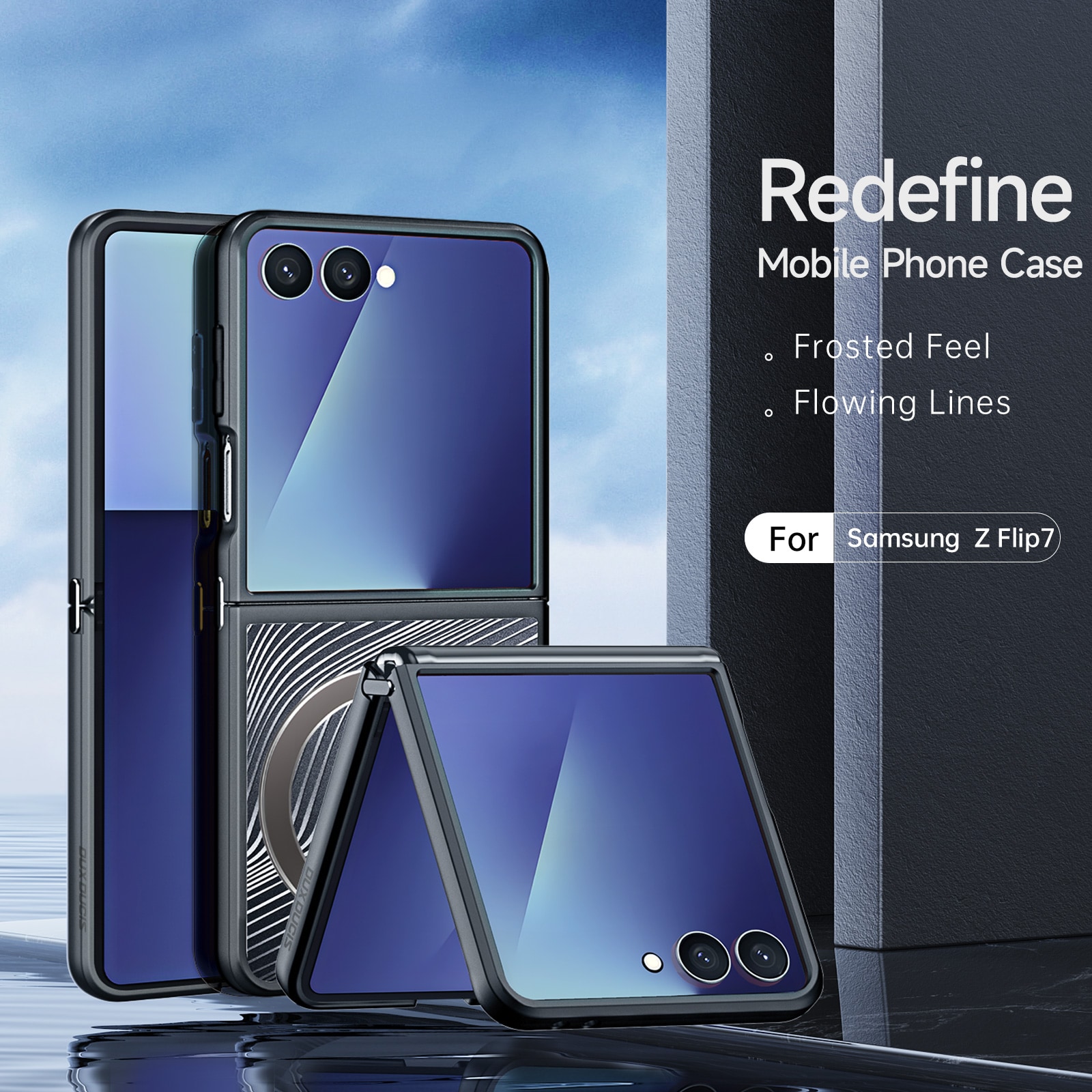 Samsung Galaxy Z Flip 7 Aimo Hülle schwarz