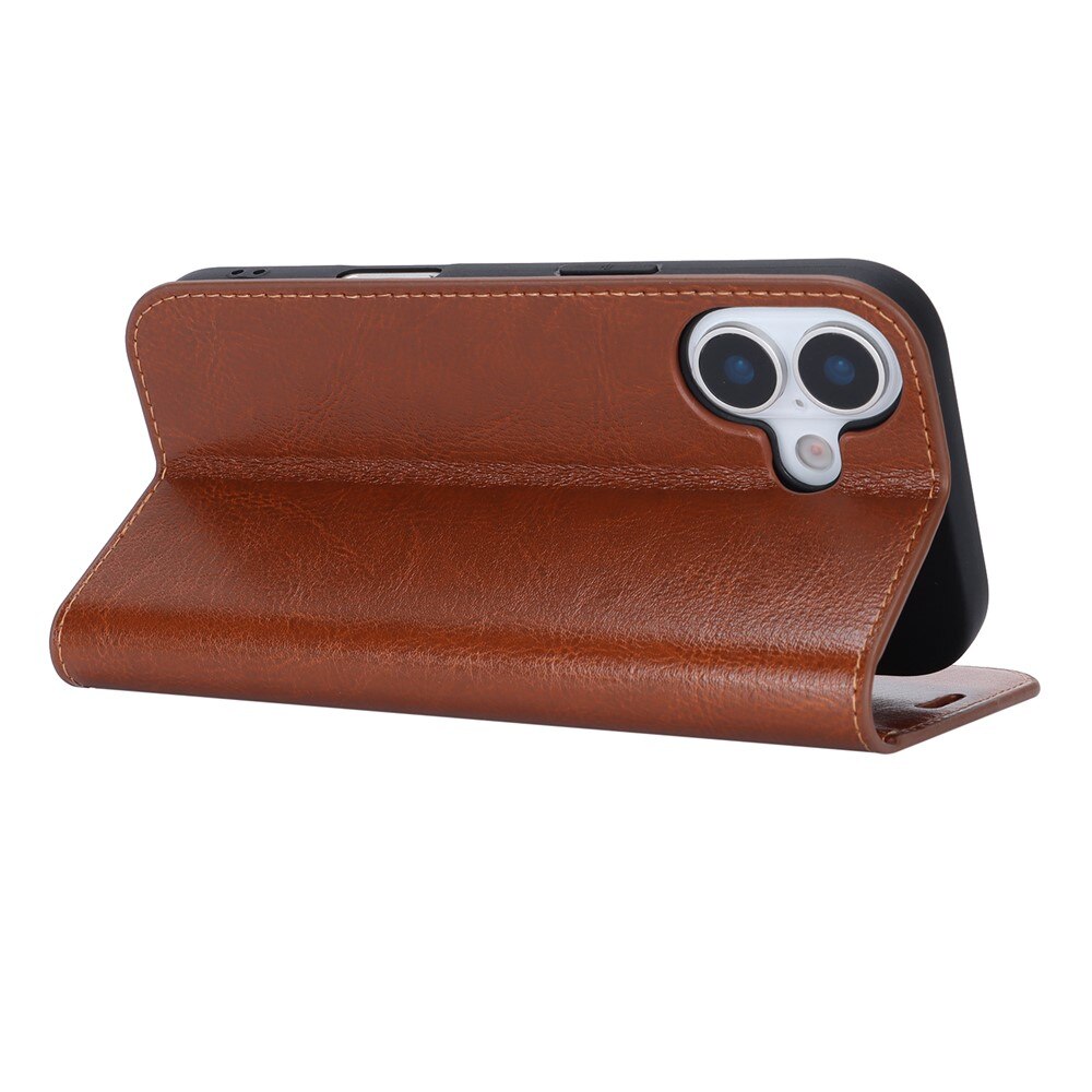 iPhone 17 Handytasche aus Echtem Leder Braun
