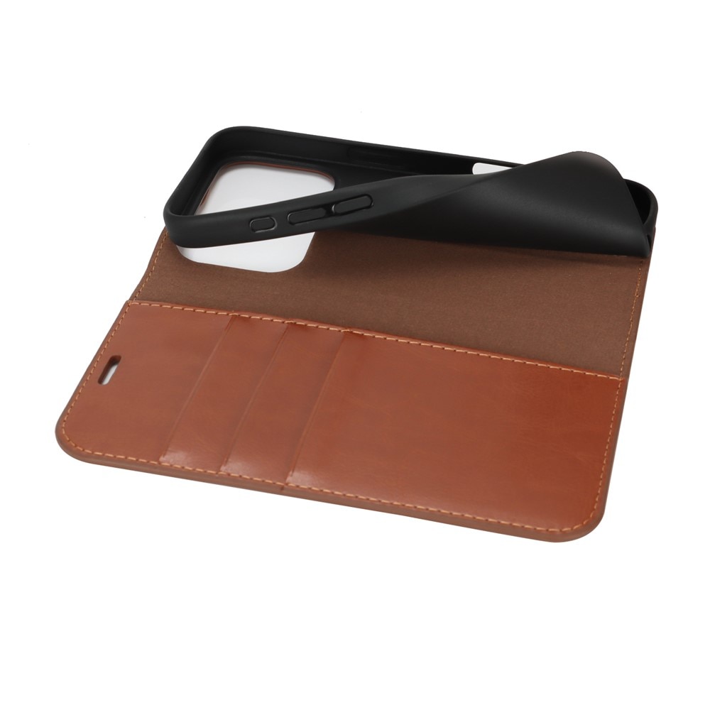 iPhone 17 Pro Handytasche aus Echtem Leder Braun