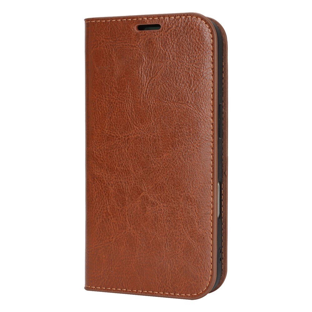 iPhone 17 Pro Handytasche aus Echtem Leder Braun