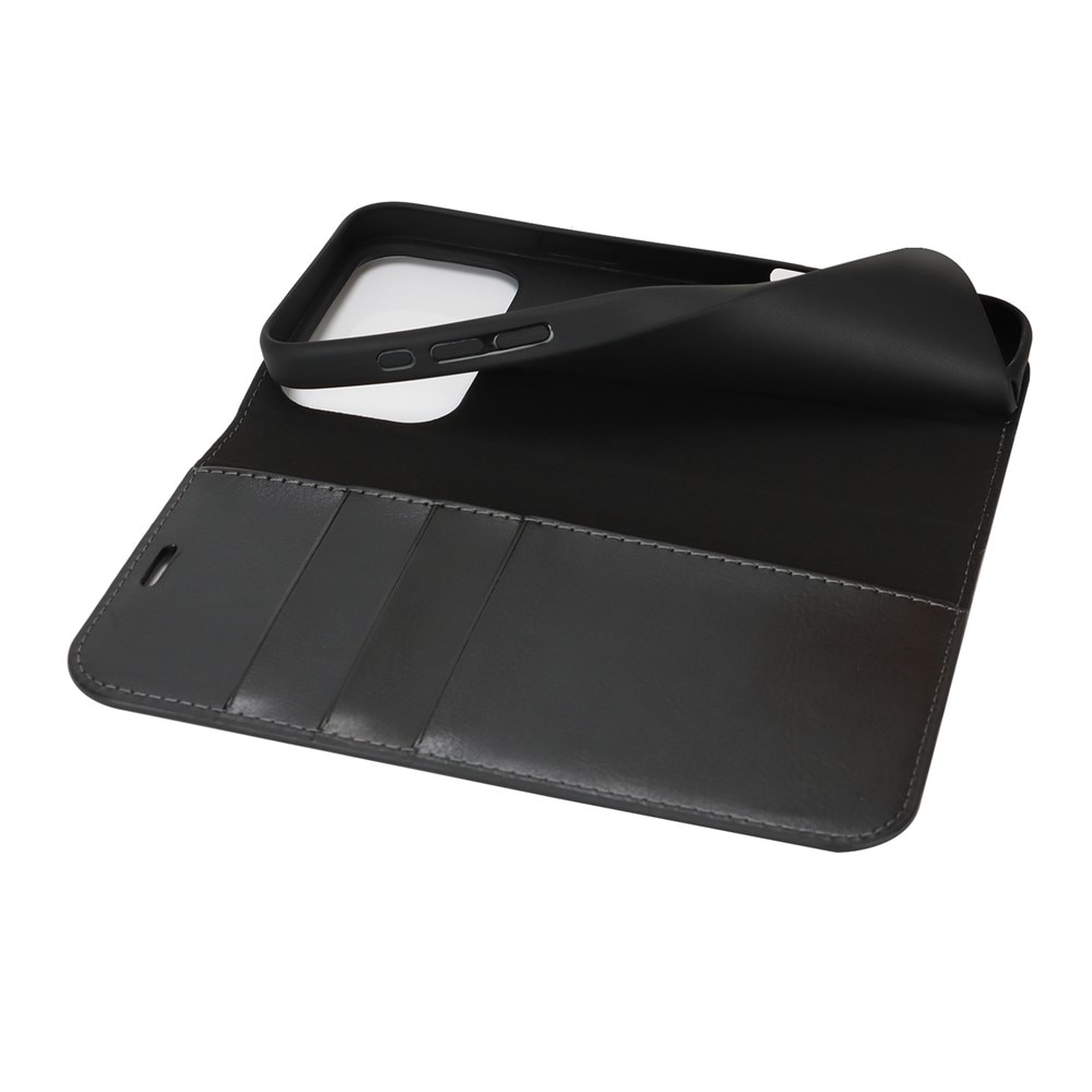 iPhone 17 Pro Max Handytasche aus Echtem Leder Schwarz