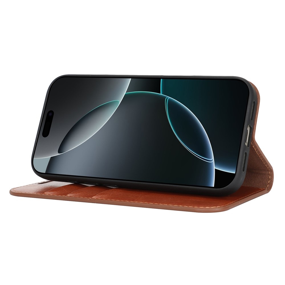 iPhone 17 Pro Max Handytasche aus Echtem Leder Braun