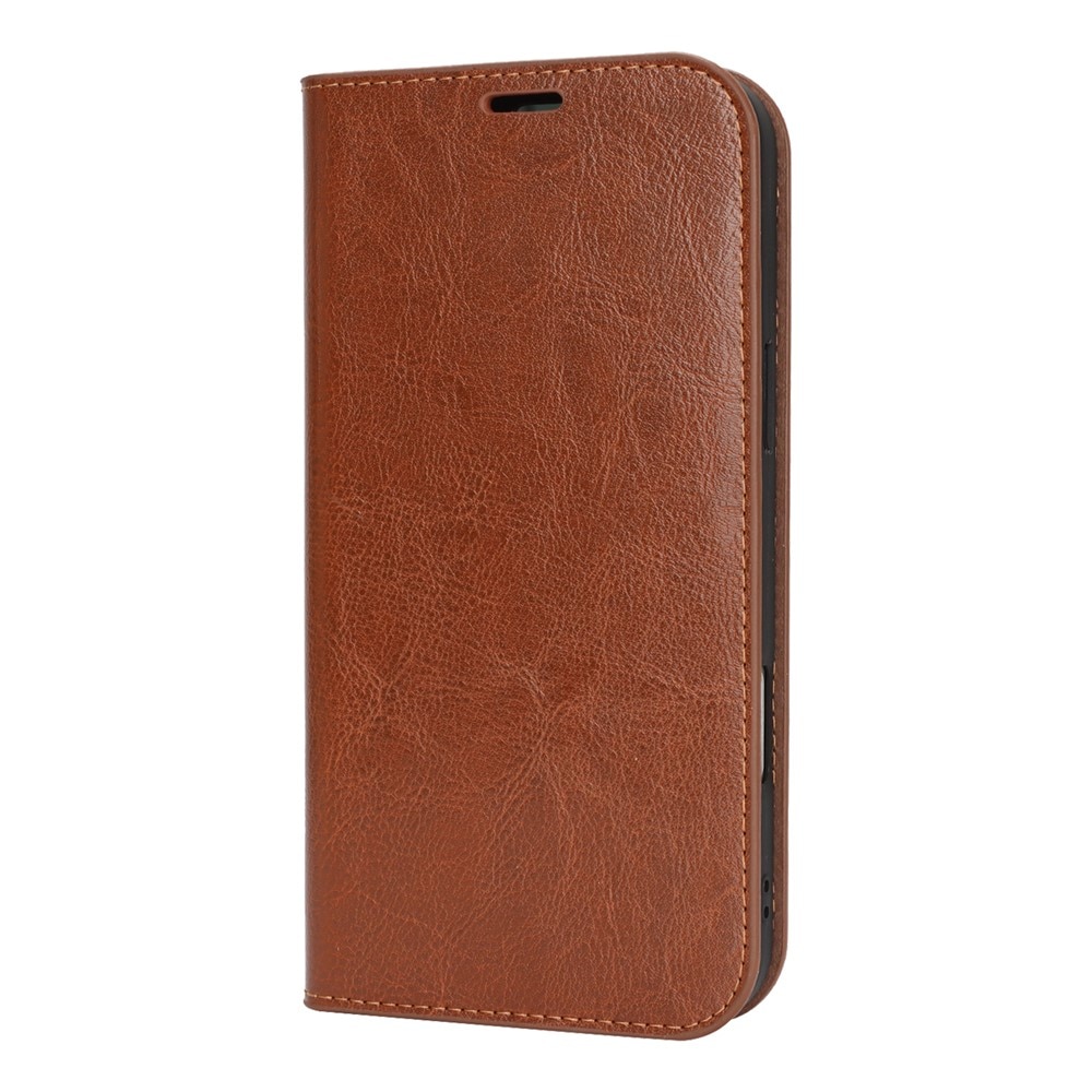 iPhone 17 Pro Max Handytasche aus Echtem Leder Braun
