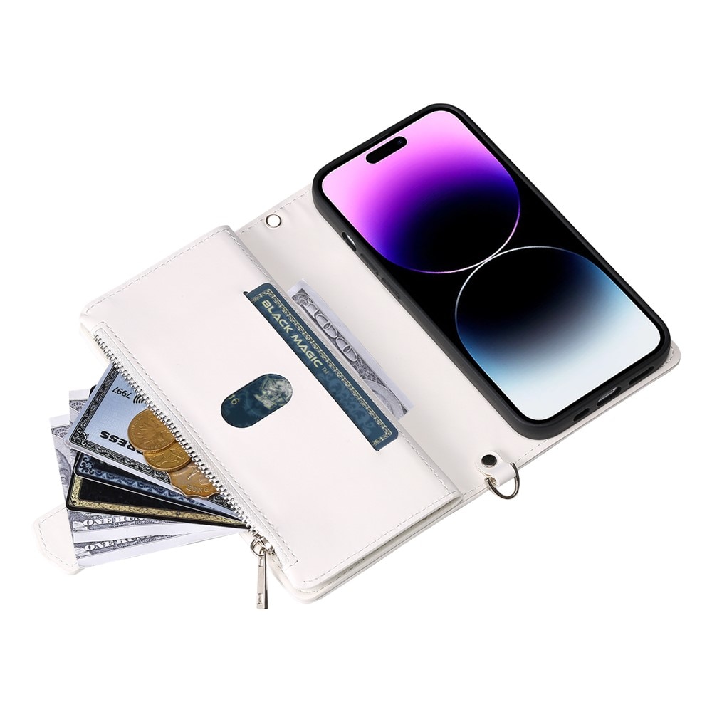iPhone 17 Brieftasche Hülle Quilted Weiß