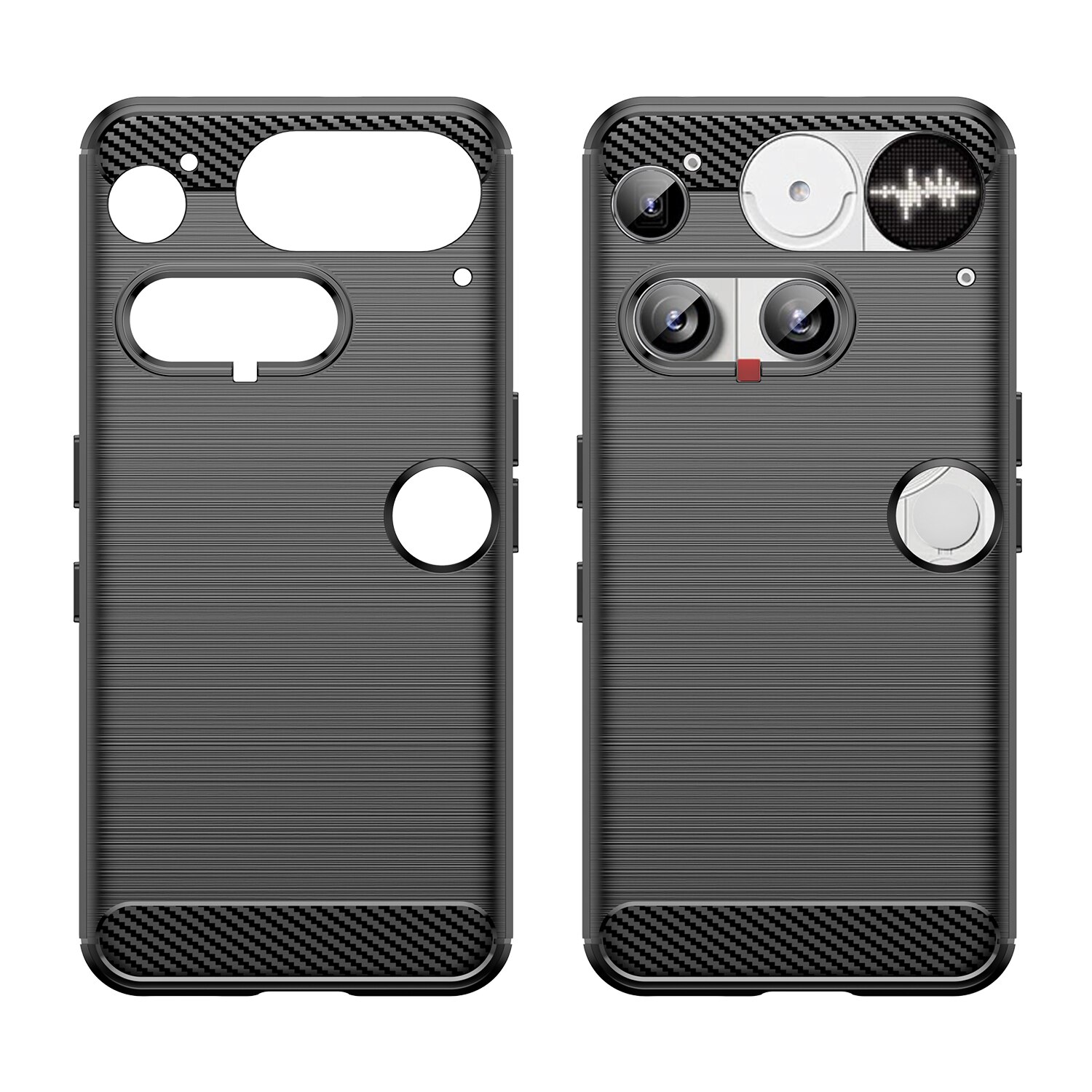 Nothing Phone 3 Hülle TPU Brushed Schwarz