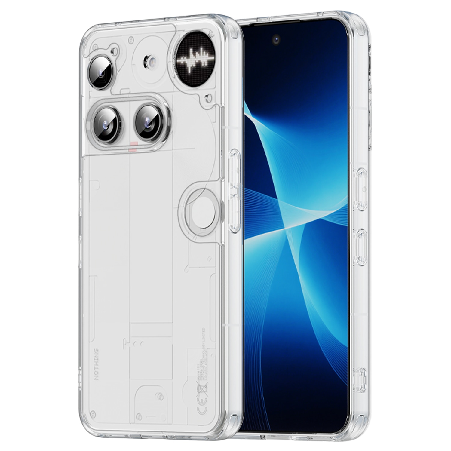 Nothing Phone 3 Hybrid-Hülle Transparent