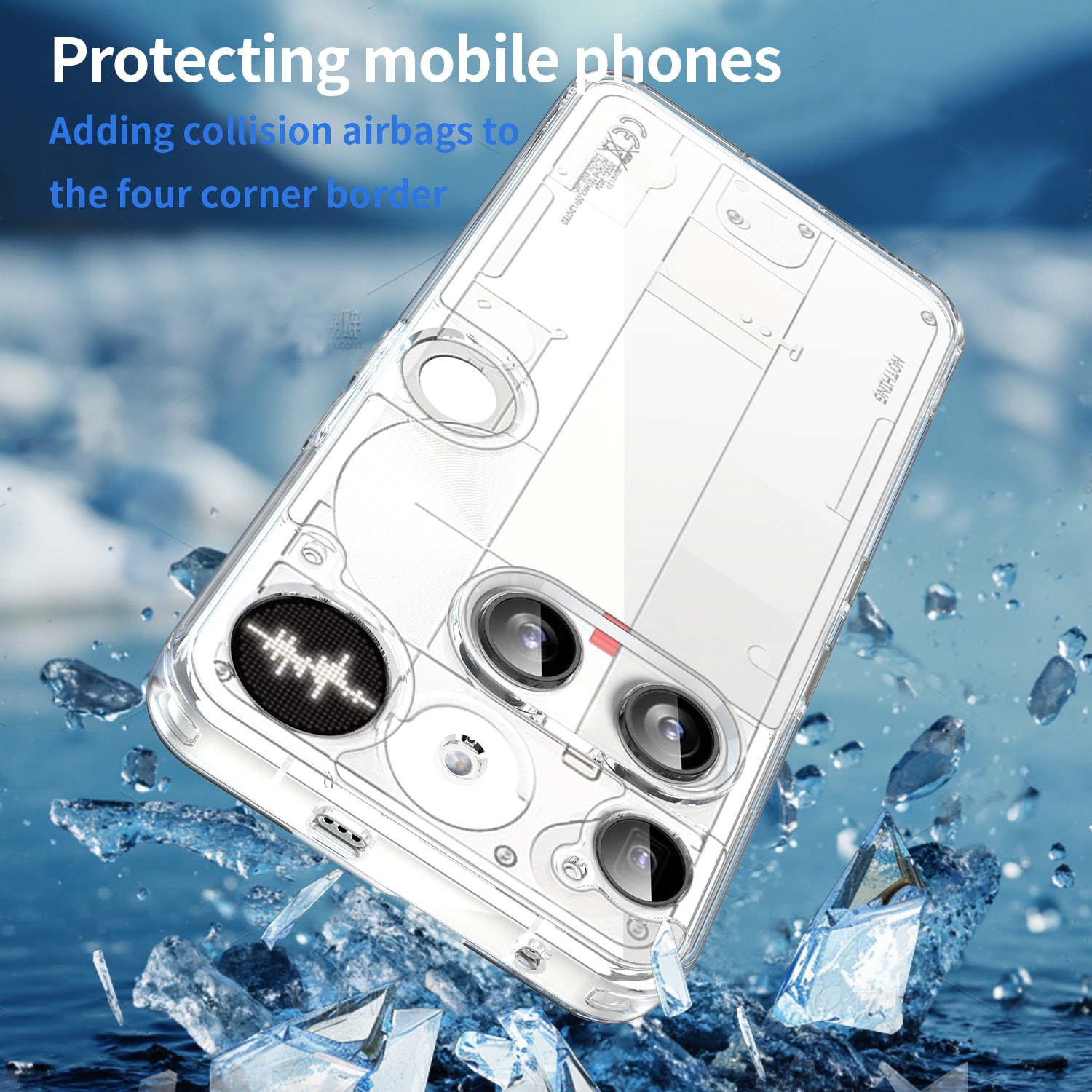 Nothing Phone 3 Hybrid-Hülle Transparent