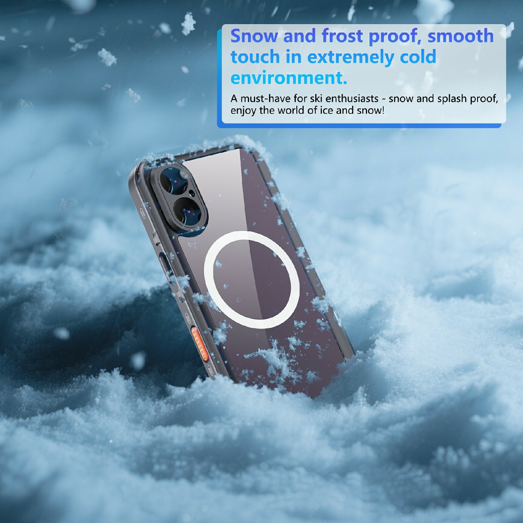 iPhone 17 Wasserdichte Hülle durchsichtig