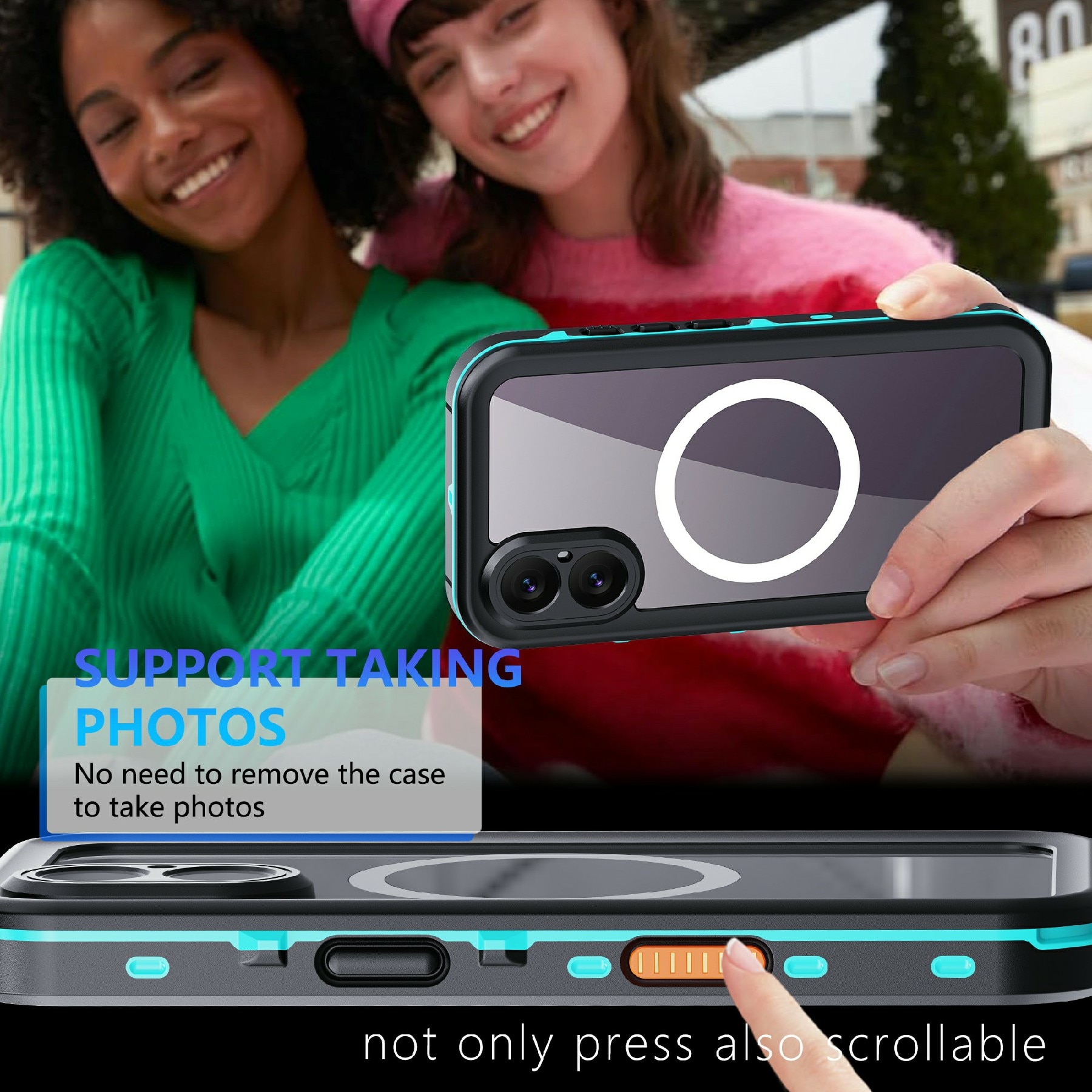 iPhone 17 Wasserdichte Hülle durchsichtig