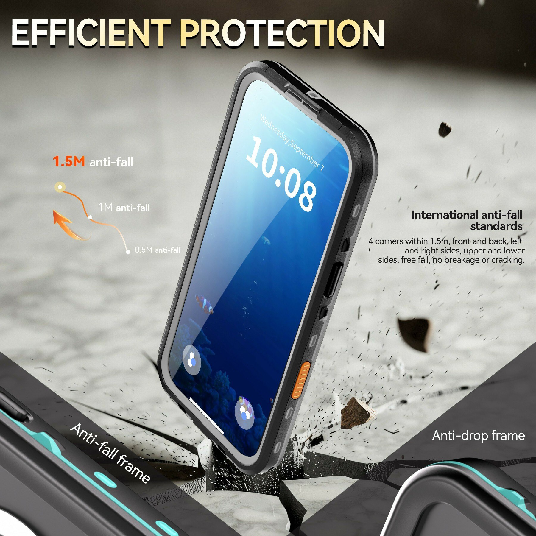 iPhone 17 Air Wasserdichte Hülle durchsichtig