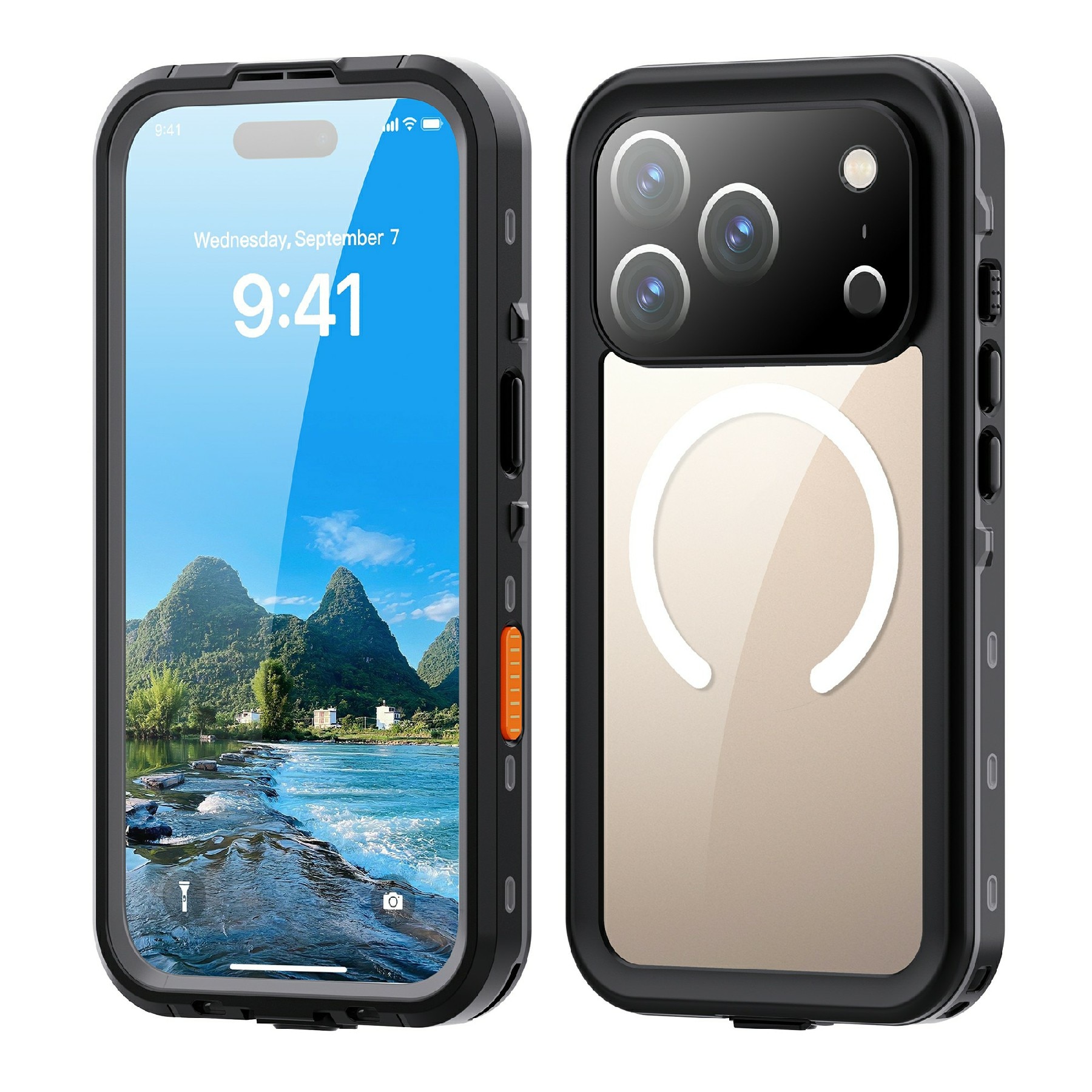 iPhone 17 Pro Wasserdichte Hülle durchsichtig