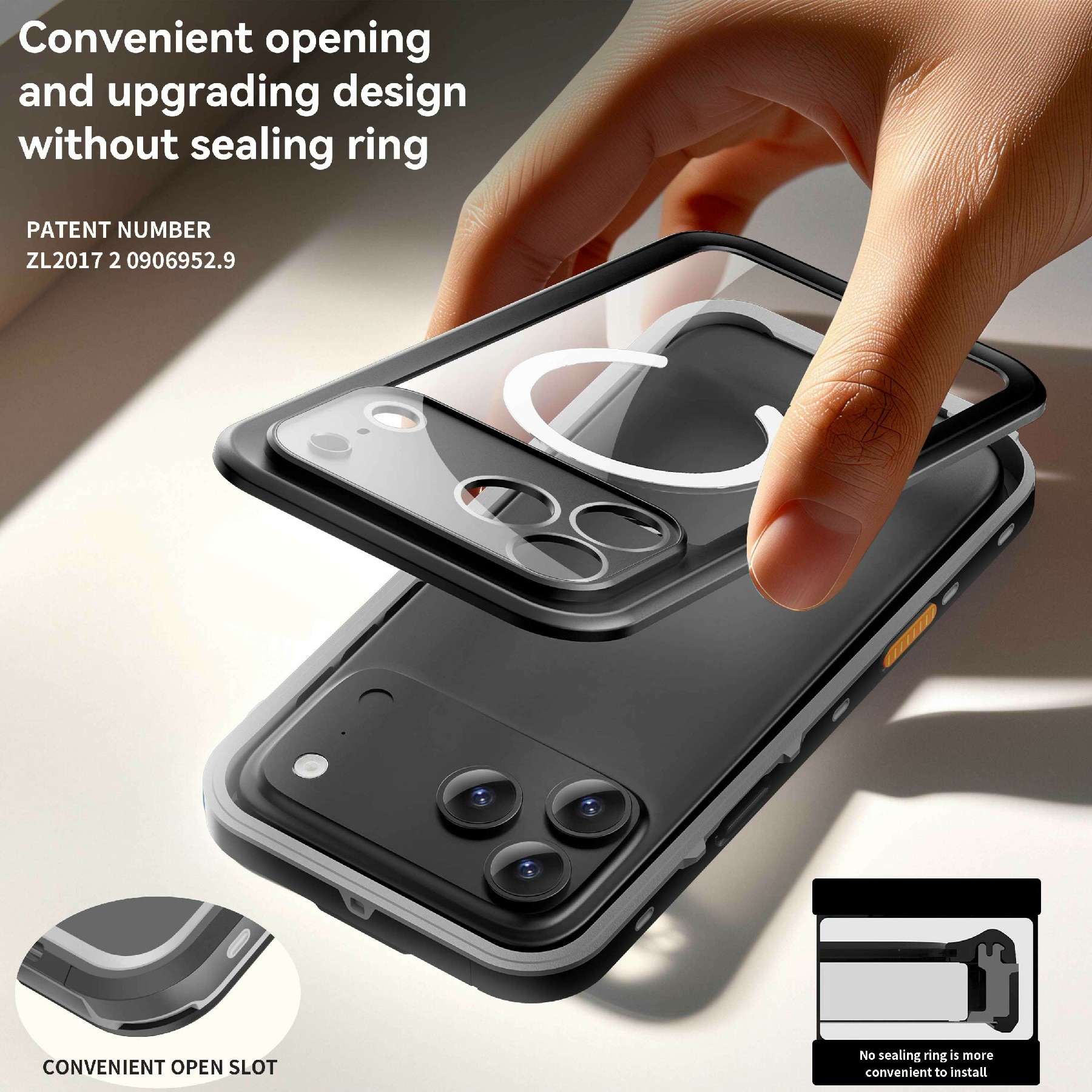 iPhone 17 Pro Max Wasserdichte Hülle durchsichtig
