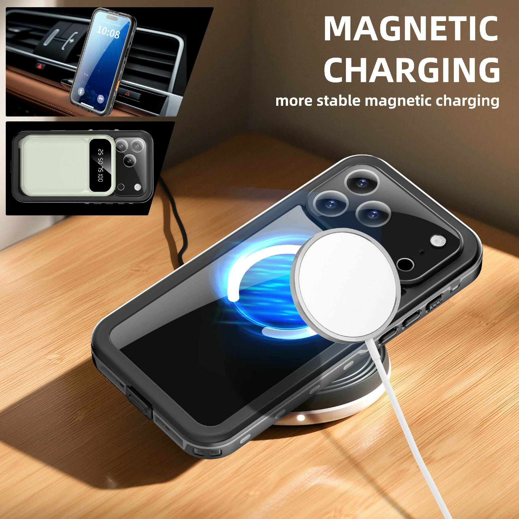 iPhone 17 Pro Max Wasserdichte Hülle durchsichtig