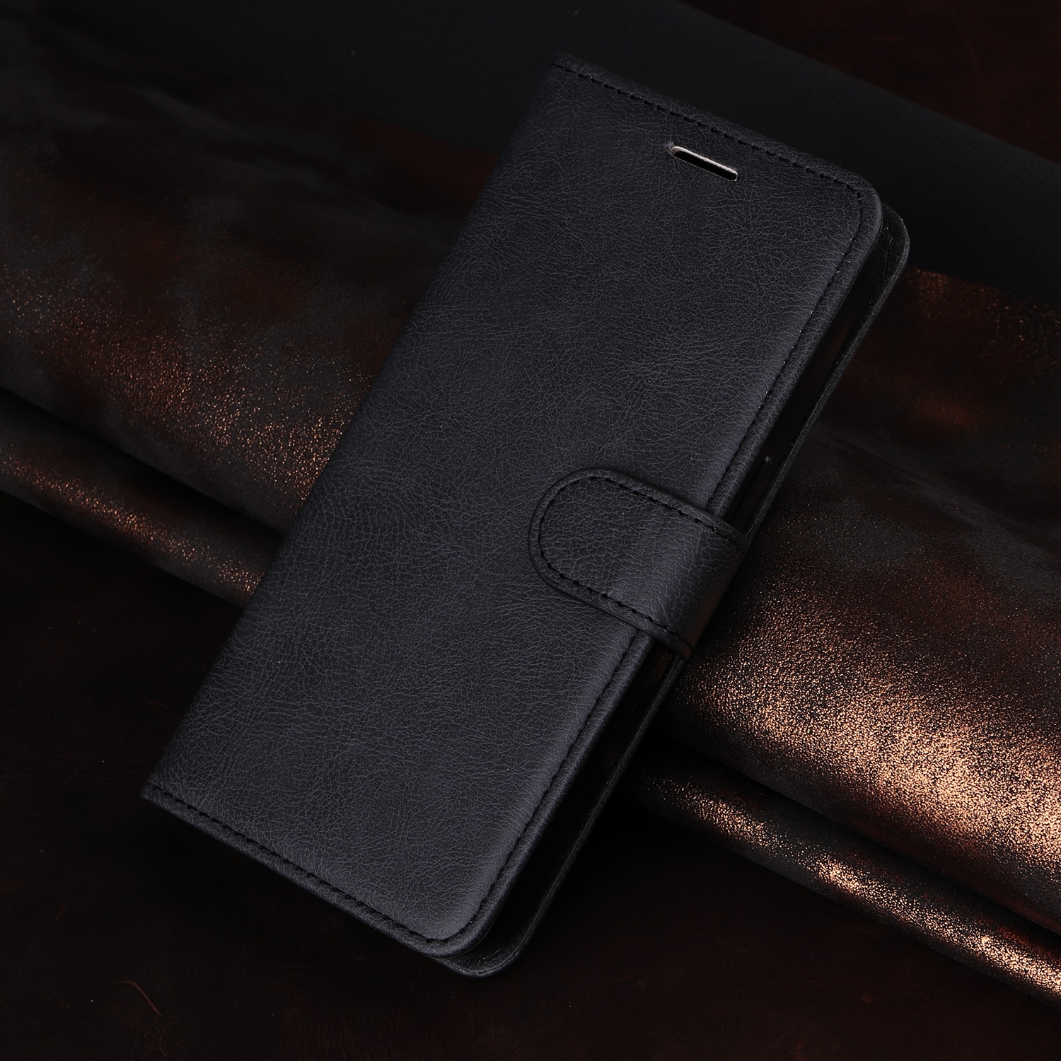 Xiaomi Redmi 15C Portemonnaie-Hülle schwarz