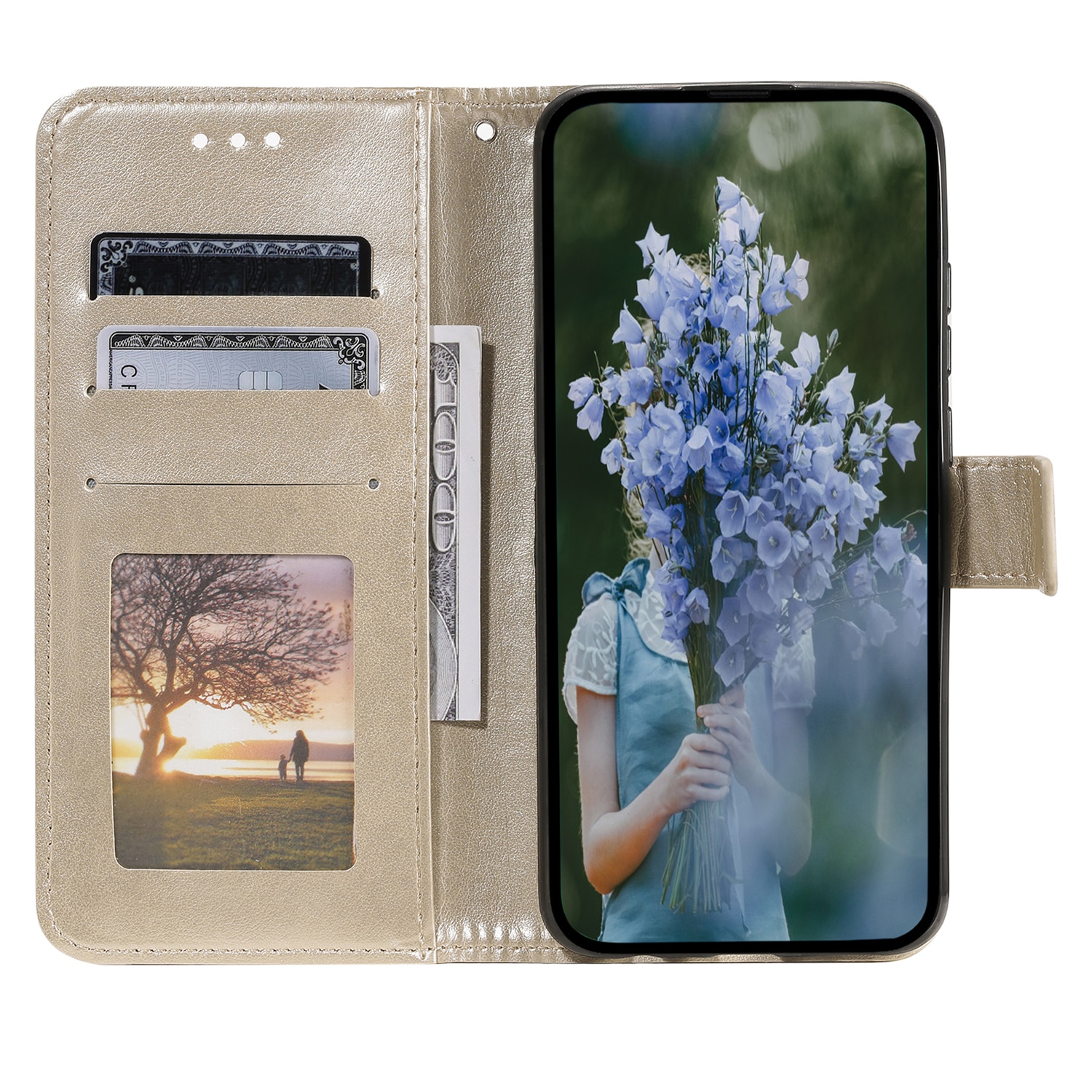Xiaomi Redmi 15C Handytasche Mandala Gold