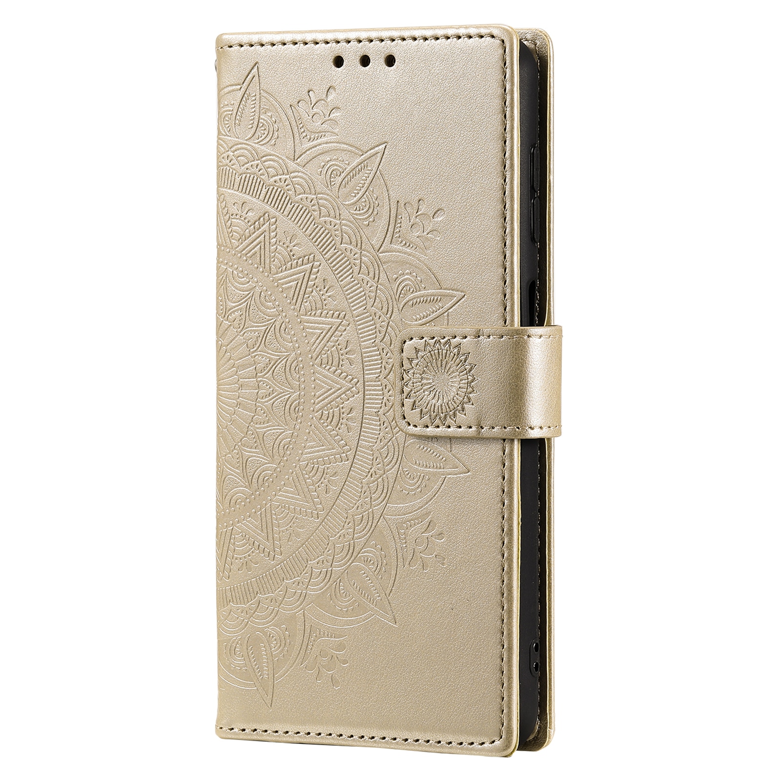 Xiaomi Redmi 15C Handytasche Mandala Gold