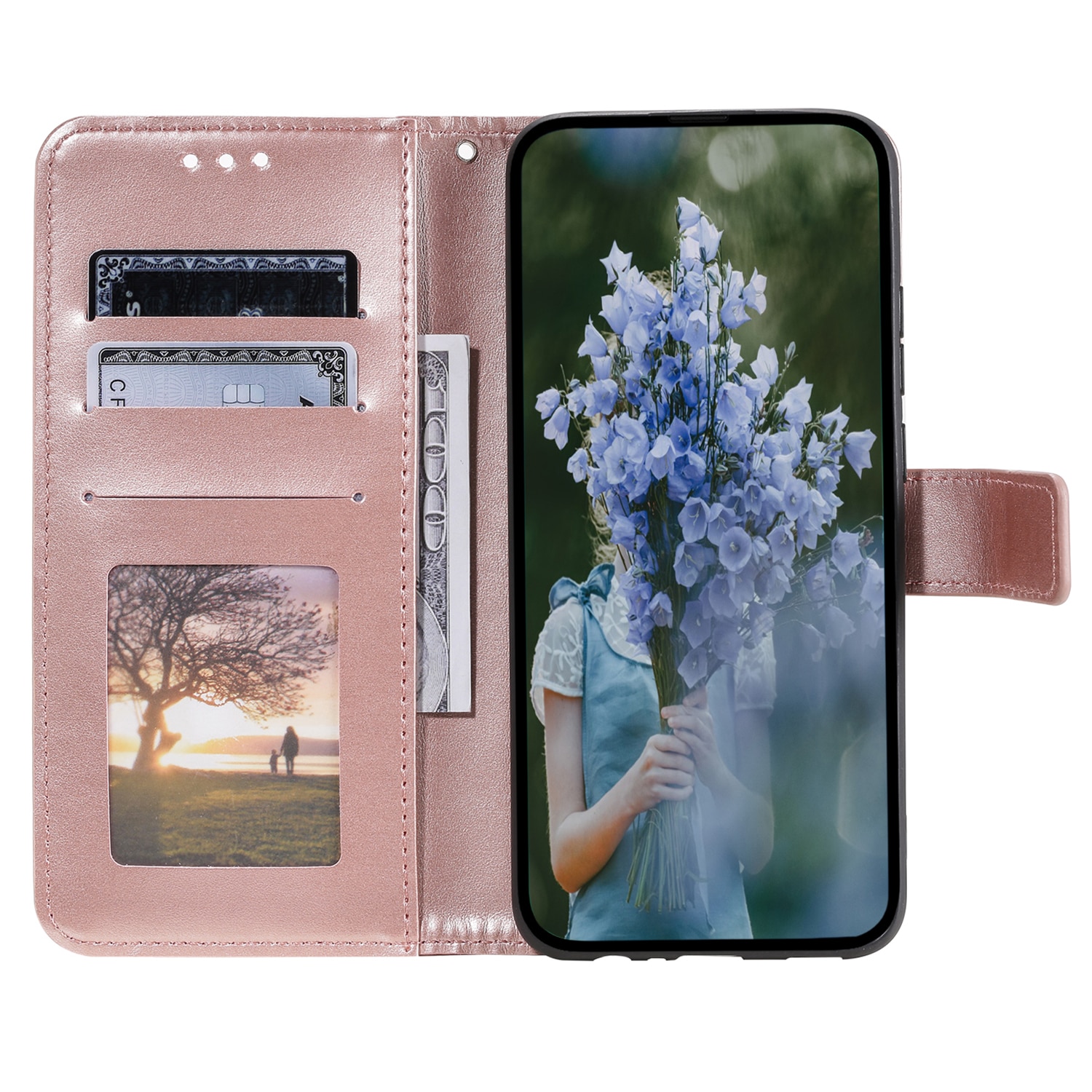 Xiaomi Redmi 15C Handytasche Mandala Roségold